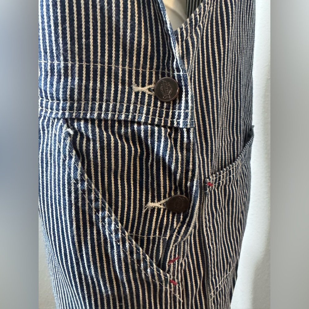 Vintage Dickies Striped Blue Overalls - Picture 11 of 11